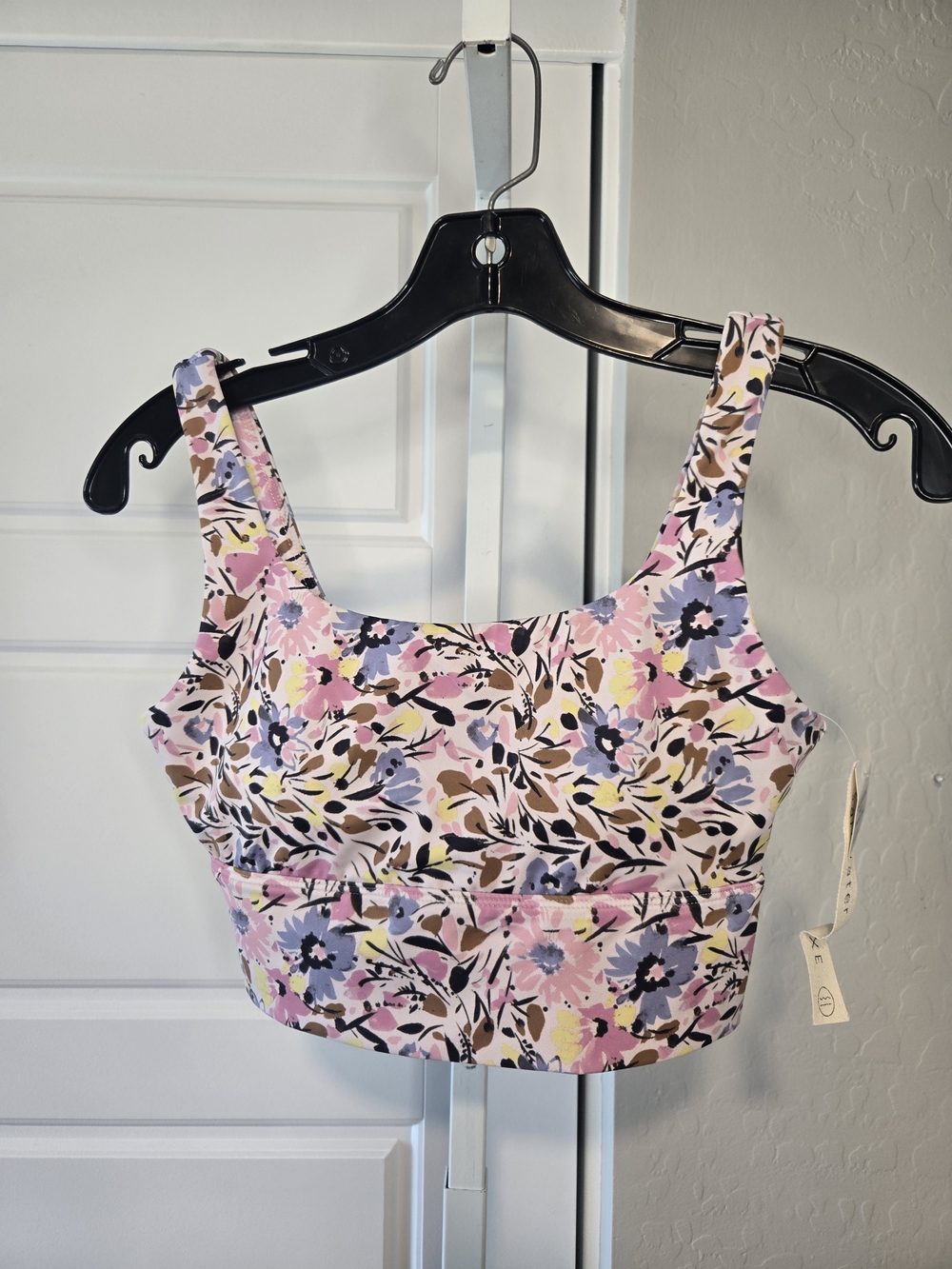 Floral Print Sports Top/ Sports Bra